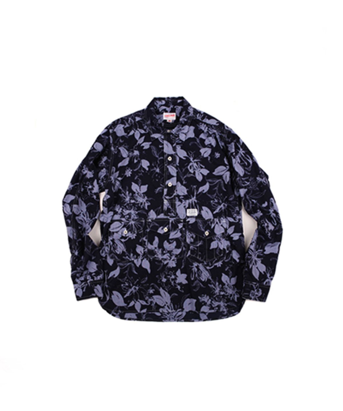스웰맙(SWELLMOB) Swellmob gingham utility pullover shirts -blue-