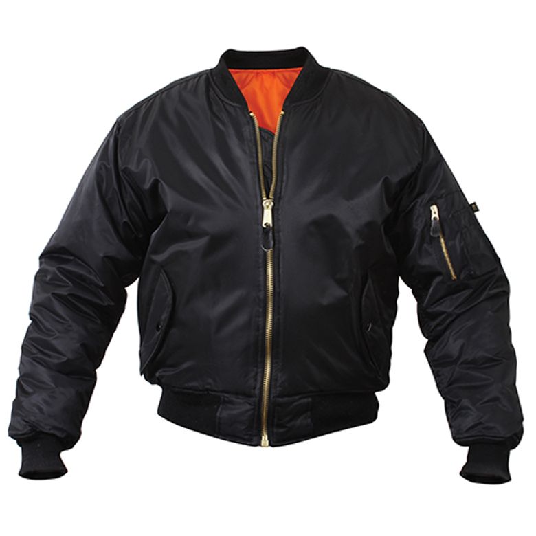 7624 MA-1 FLIGHT JACKET (BLACK)