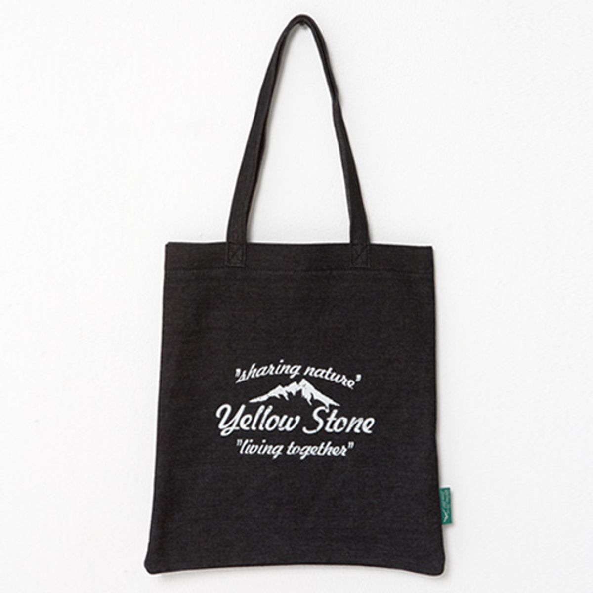 옐로우스톤(YELLOWSTONE) ECOBAG  denim eco bag - ys2015bk 블랙 폰트