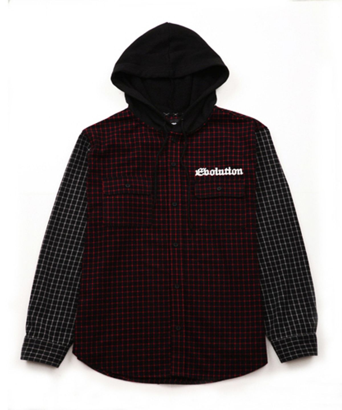 에잇볼륨(EIGHTVOLUME) EV Hooded Check Shirts