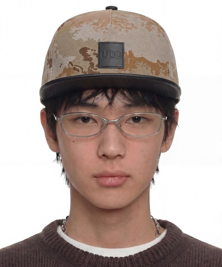 데일리 하드탑 스냅백 LEATHER UDC / DESERT CAMO