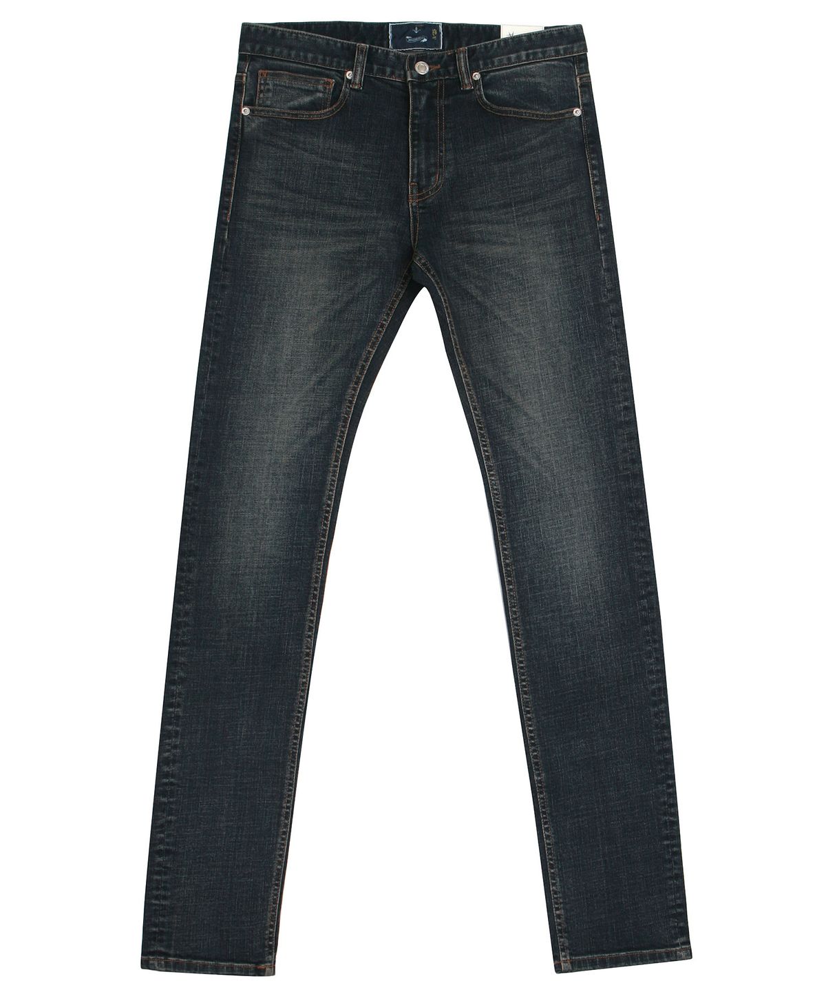 어레인지(ARRANGE) Cross Slub Washed Denim Pants