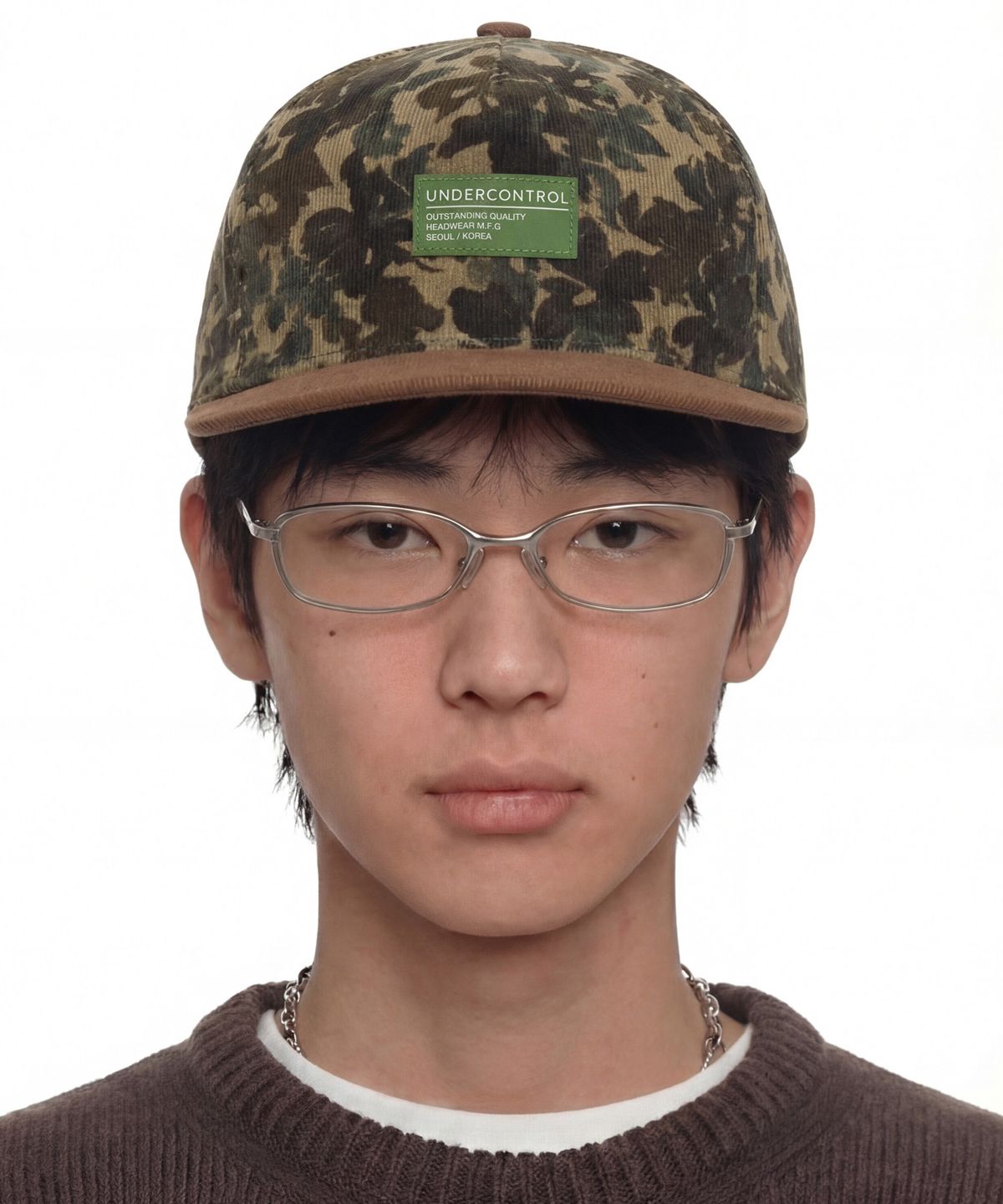 언더컨트롤(UNDERCONTROL) 데일리 하드탑 스냅백 SOLID PACK / JAPAN FABRIC / OLIVE FALLEN LEAVES
