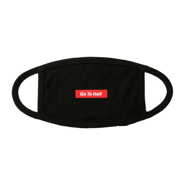 Message Mask Go To Hell Black
