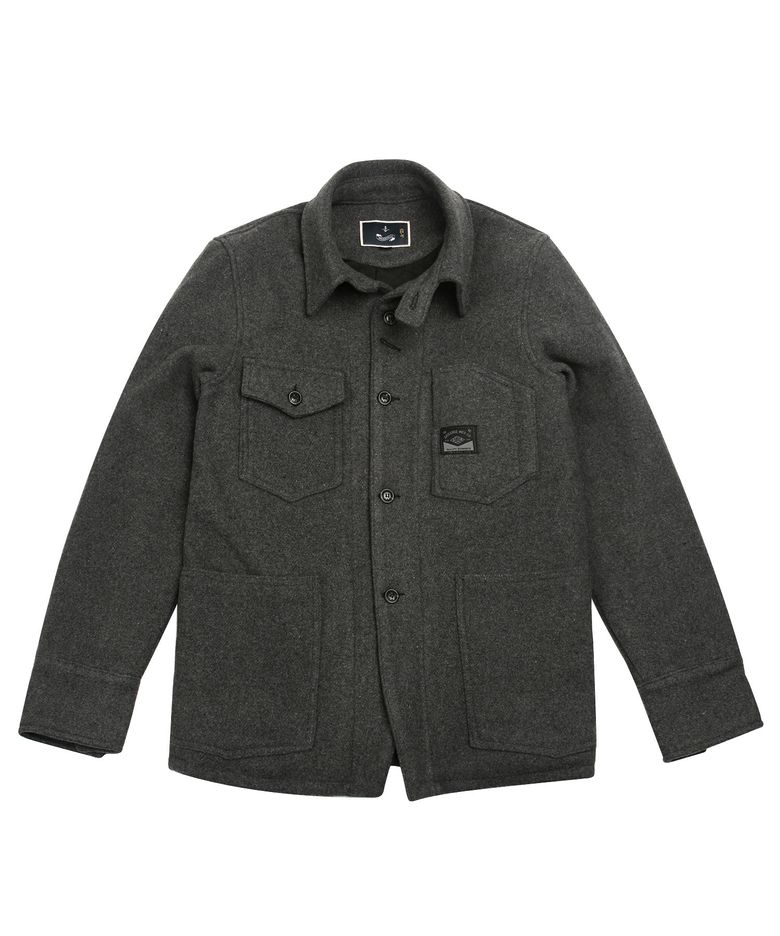 Heavy Wool Railroad Chore Jacket (Charcoal)