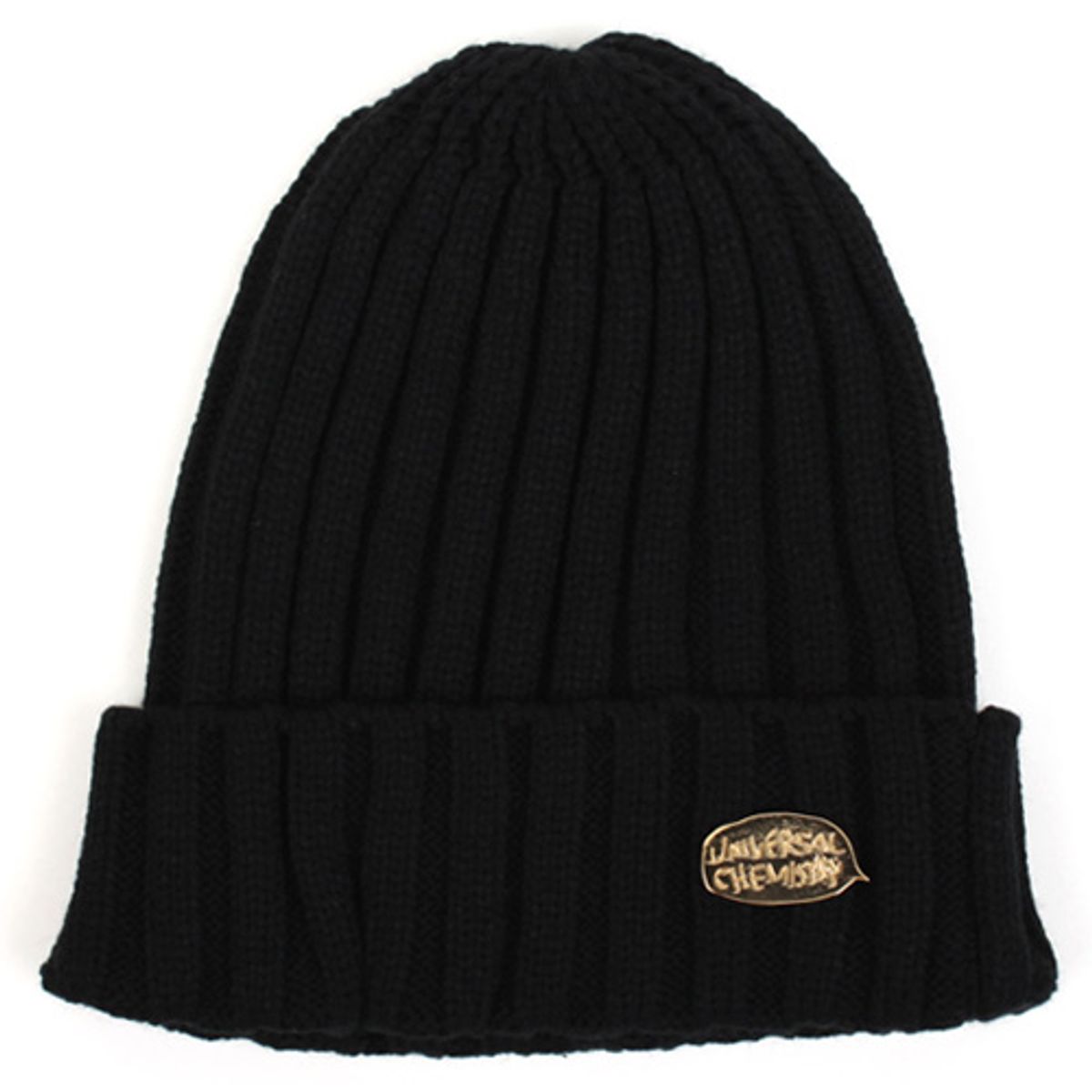 유니버셜 케미스트리(UNIVERSAL CHEMISTRY) METAL LOGO BEANIE(BLACK) 메탈비니(블랙)