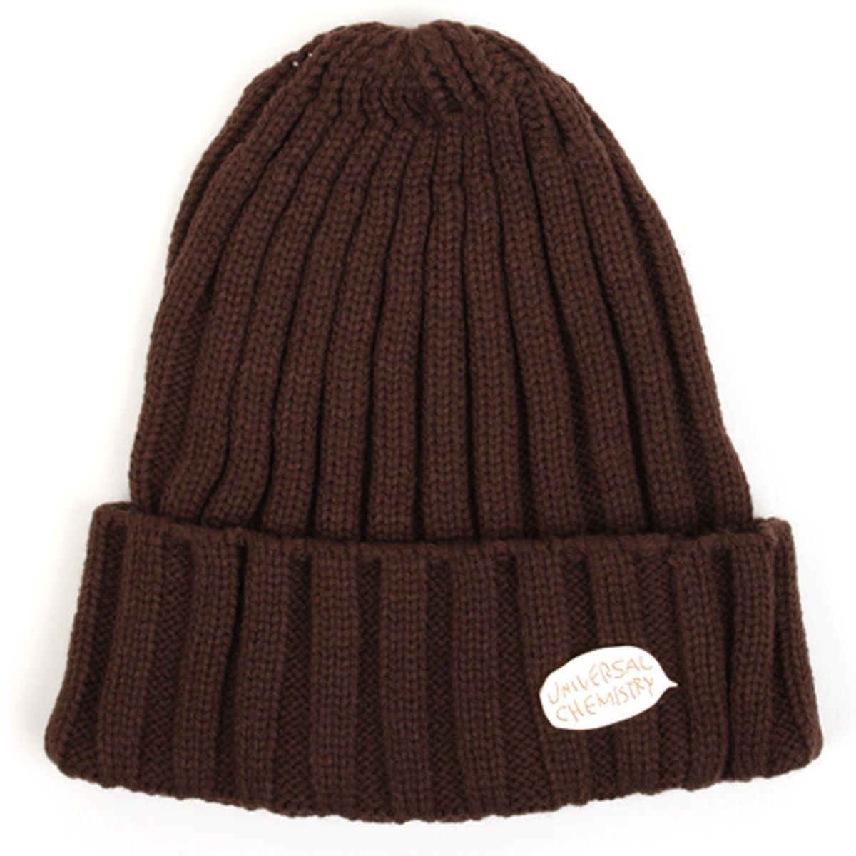 유니버셜 케미스트리(UNIVERSAL CHEMISTRY) METAL LOGO BEANIE(BROWN) 메탈비니(브라운)