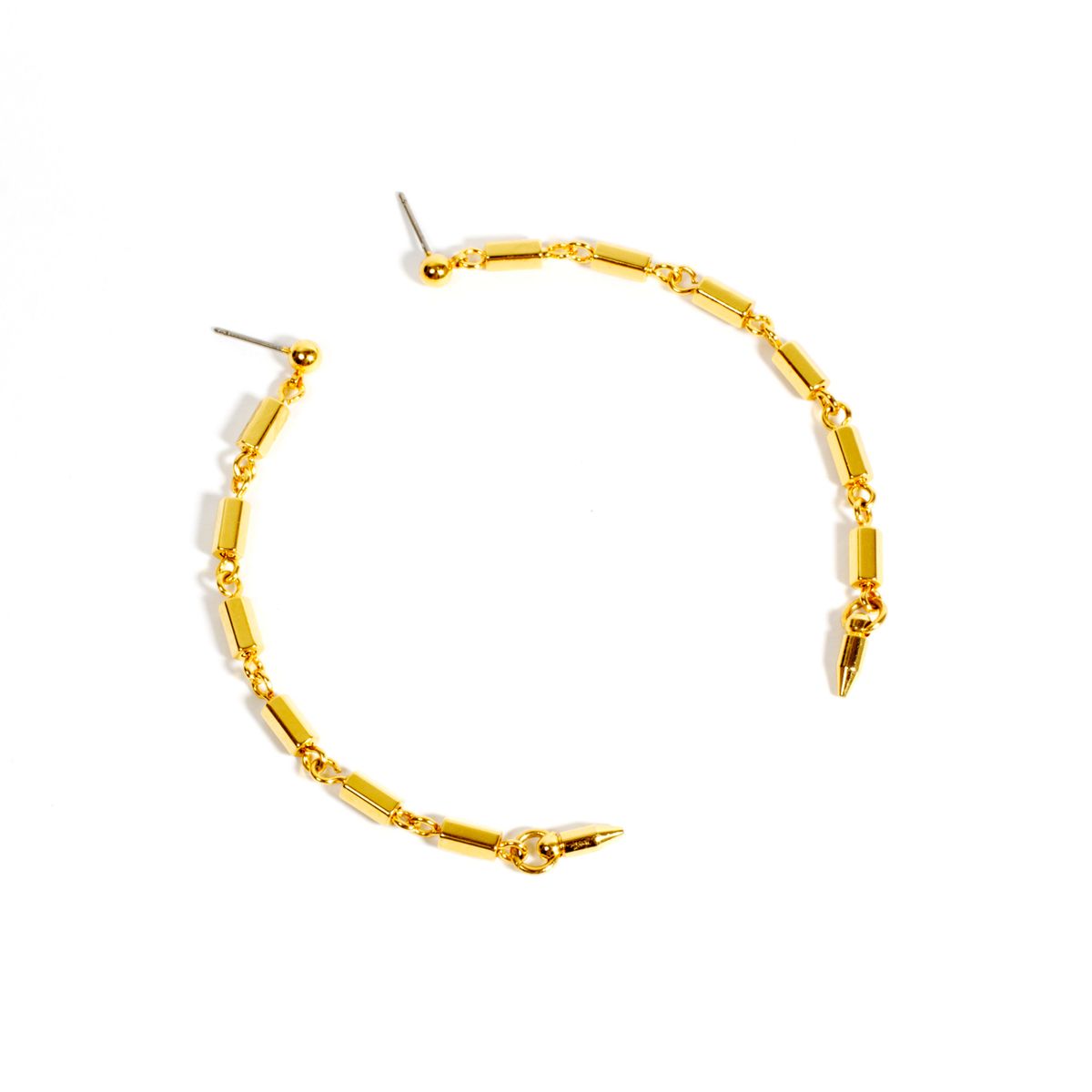 모드곤(MODGONE) [모드곤] Hexagon Gold Earrings