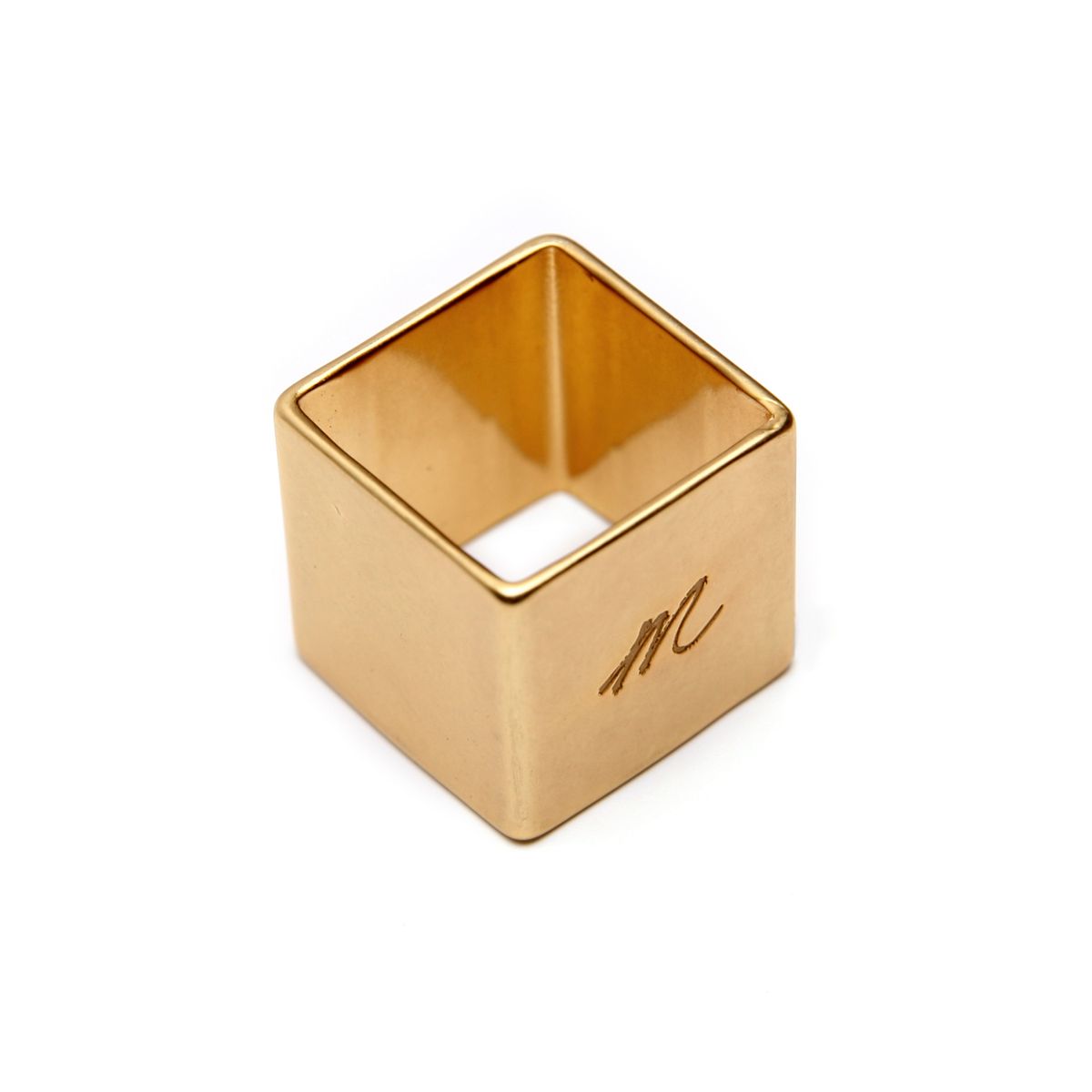 모드곤(MODGONE) [모드곤] Cube M Ring (Gold)