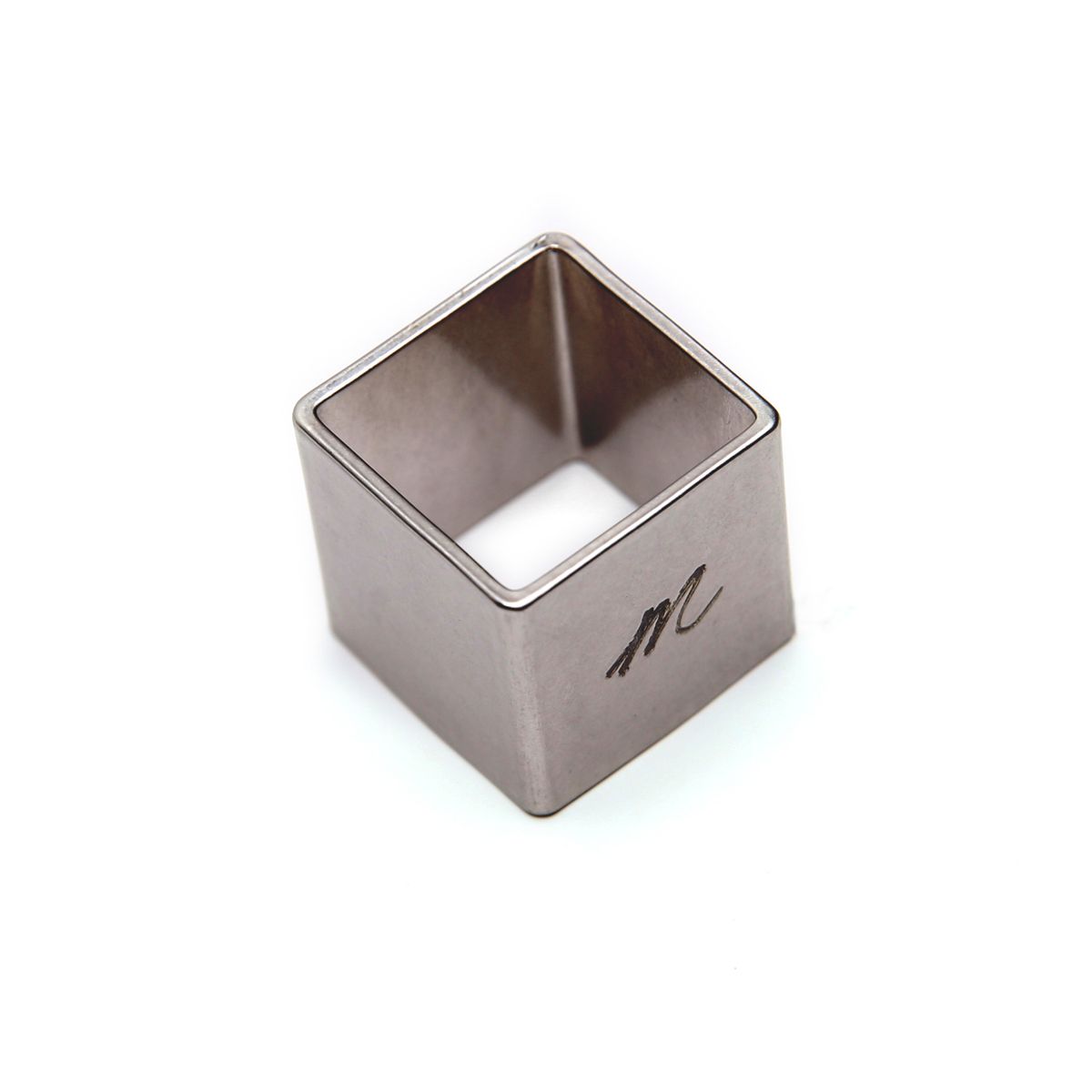 모드곤(MODGONE) [모드곤] Cube M Ring (White Gold)