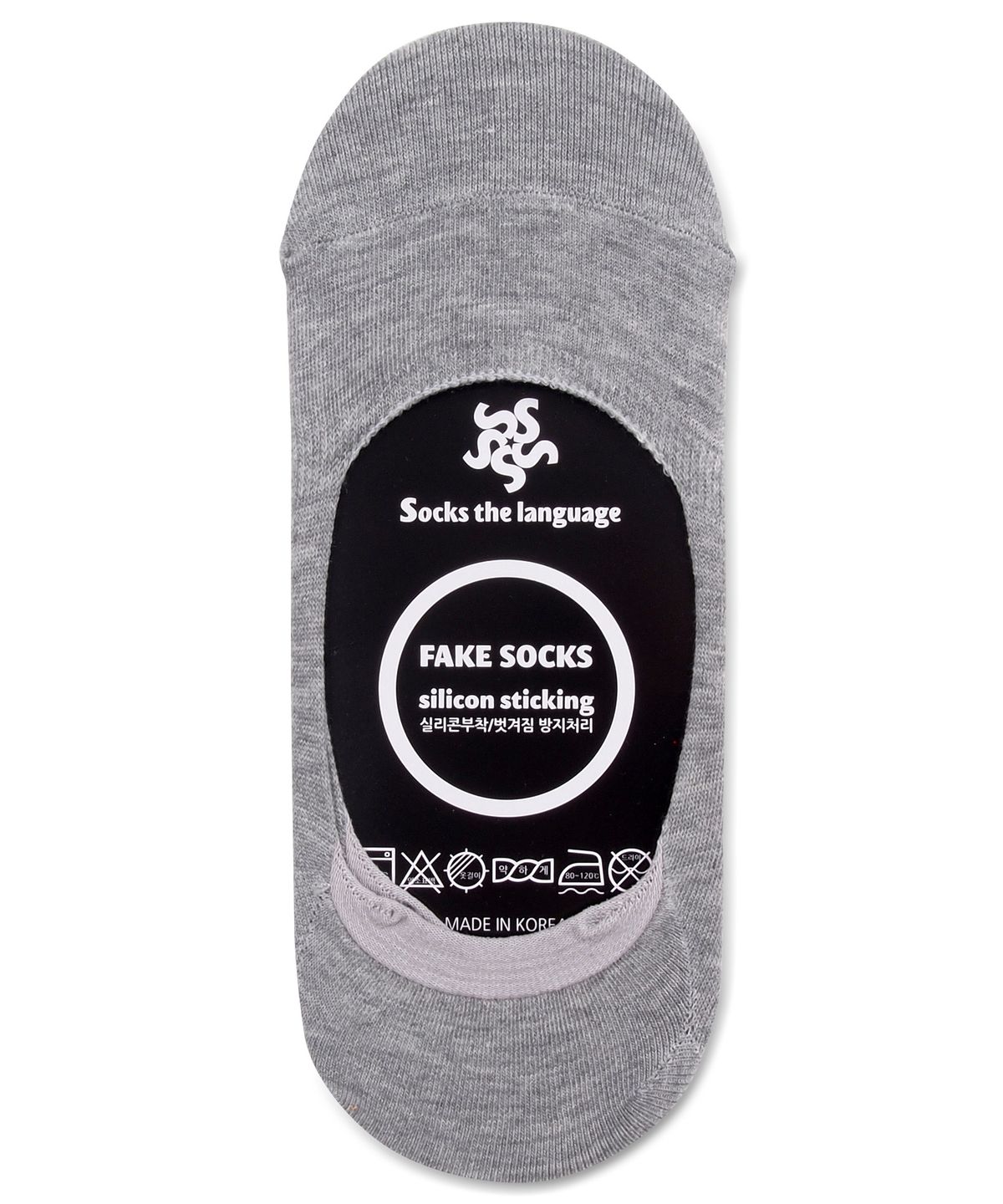 삭스더랭귀지(SOCKS THE LANGUAGE) muji-fakesocks-gray