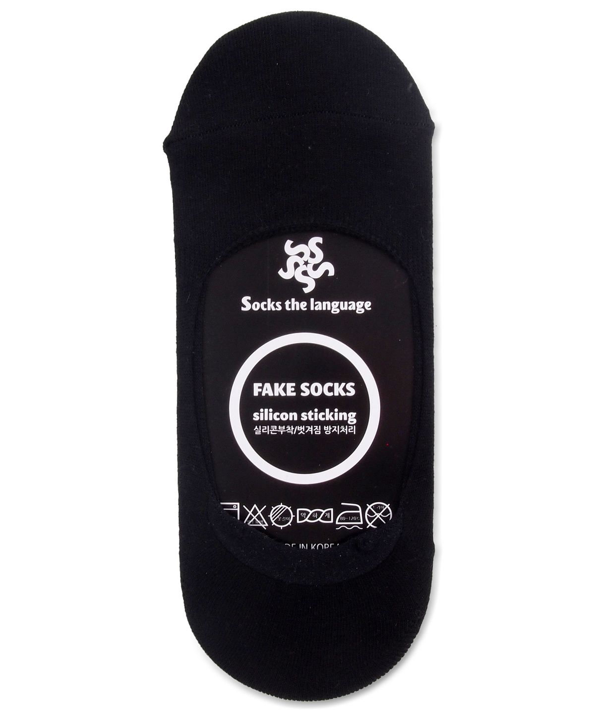 삭스더랭귀지(SOCKS THE LANGUAGE) muji-fakesocks-black