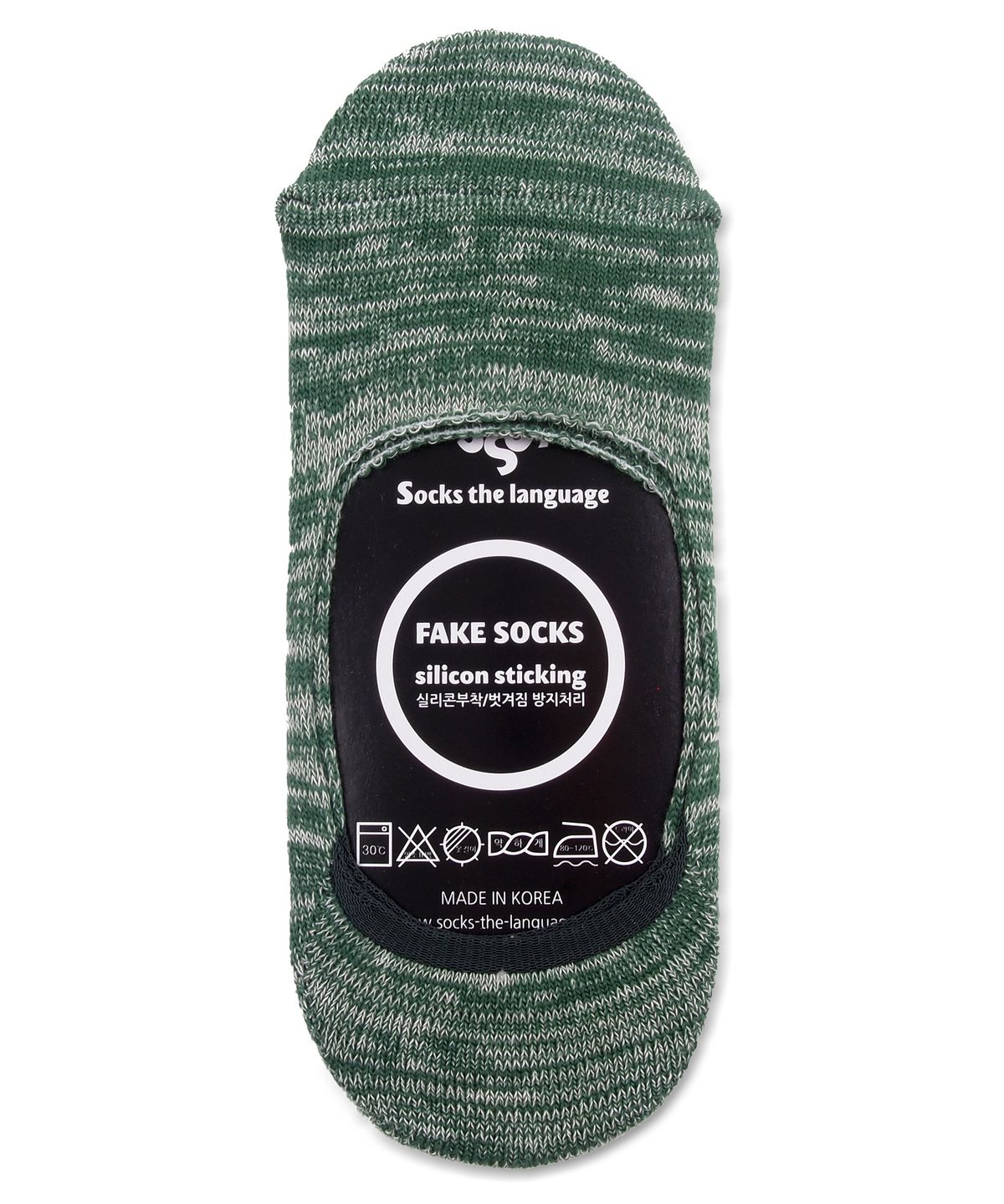 삭스더랭귀지(SOCKS THE LANGUAGE) mixed-fakesocks-green