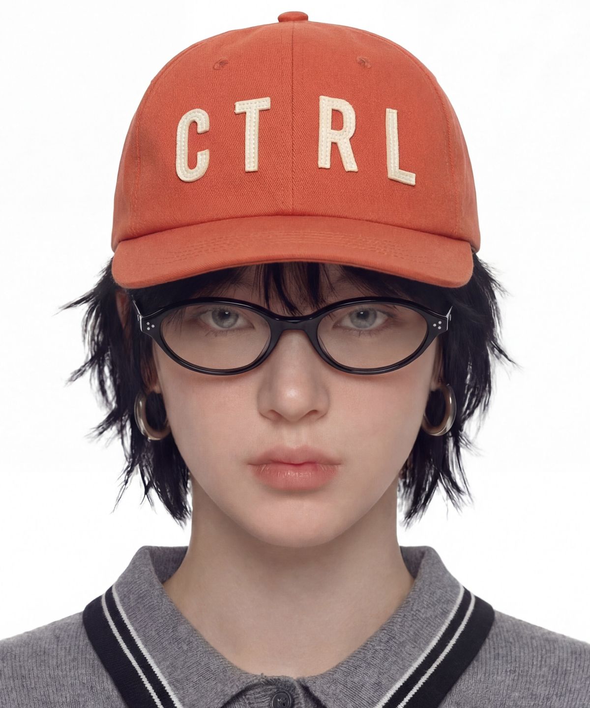 언더컨트롤(UNDERCONTROL) 소프트 스트랩백 볼캡 BOLD CTRL / SOFT B B / YELLOW ORANGE