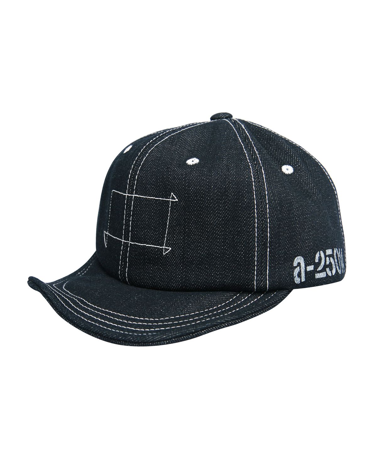 어레인지(ARRANGE) Rigid Denim Leather-Back Cap Prisoner of War