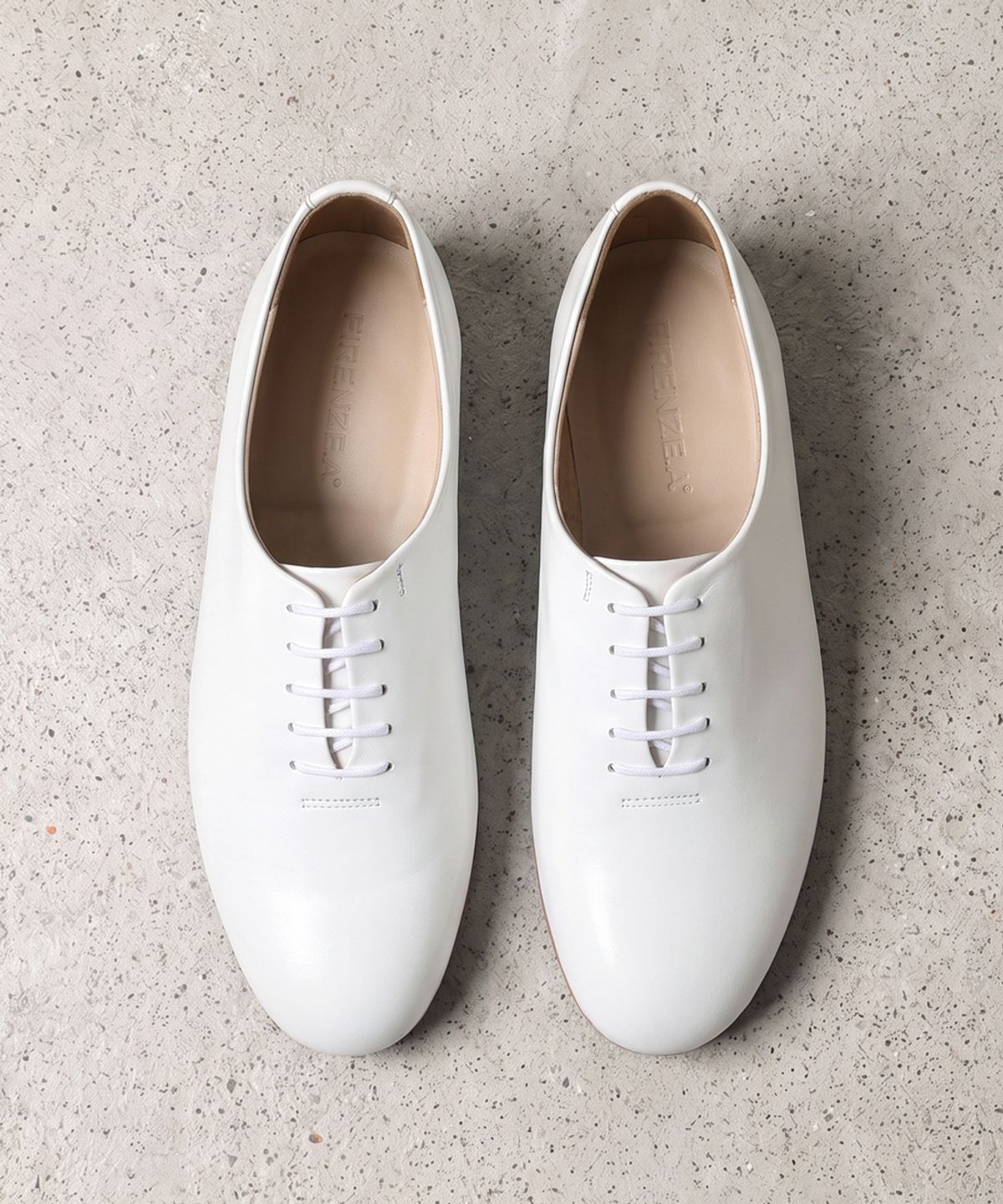 피렌체 아뜨리에(FIRENZE ATELIER) 심플 레페토디자인 캐주얼 옥스포드화 1000 [CREAM WHITE]