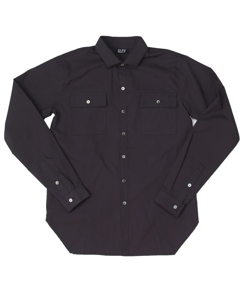 SIDE CUTTING POCKET SHIRT GRAY