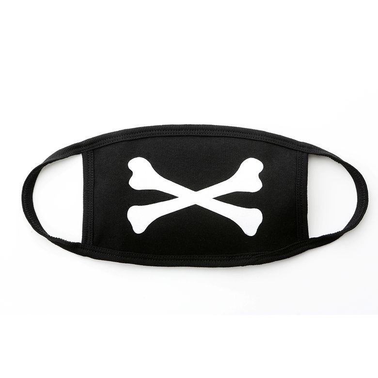 Message Mask Bone Black