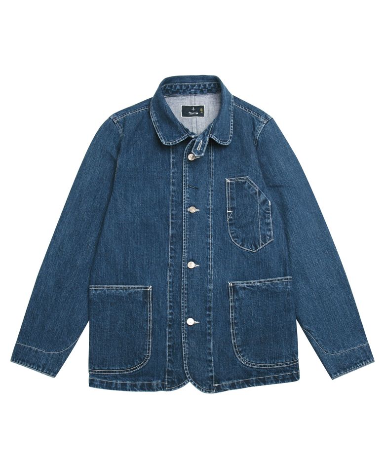 Washed Denim Chore Coat