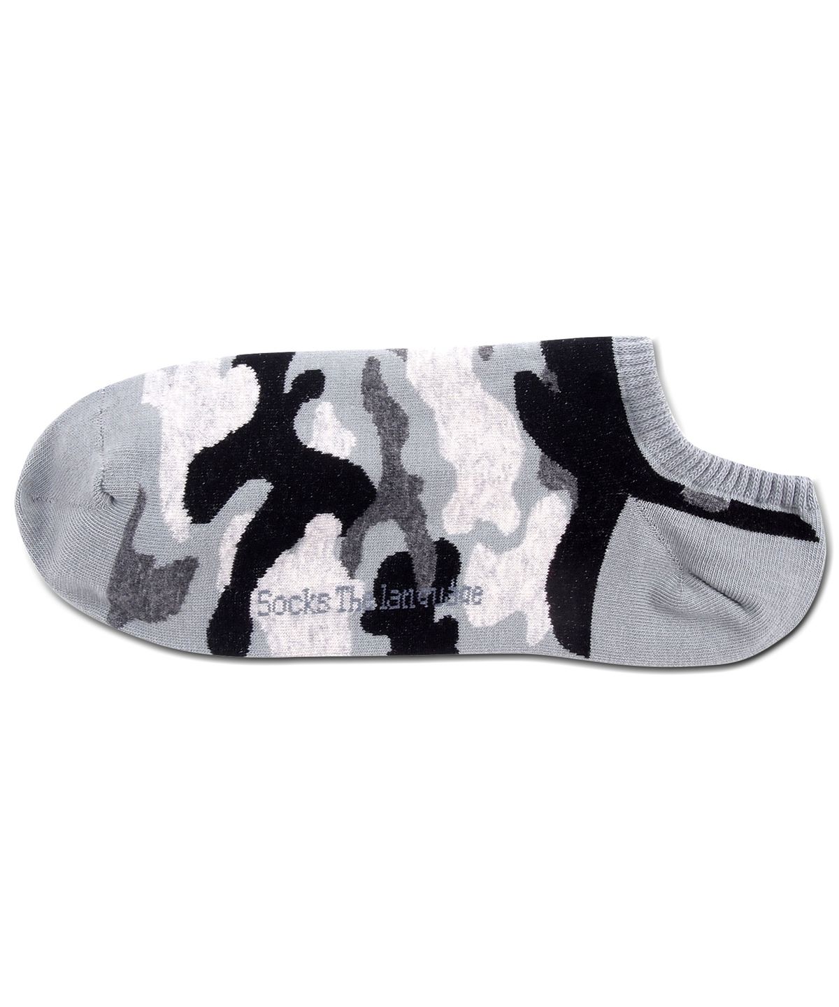 삭스더랭귀지(SOCKS THE LANGUAGE) camouflage-anklesocks-grey