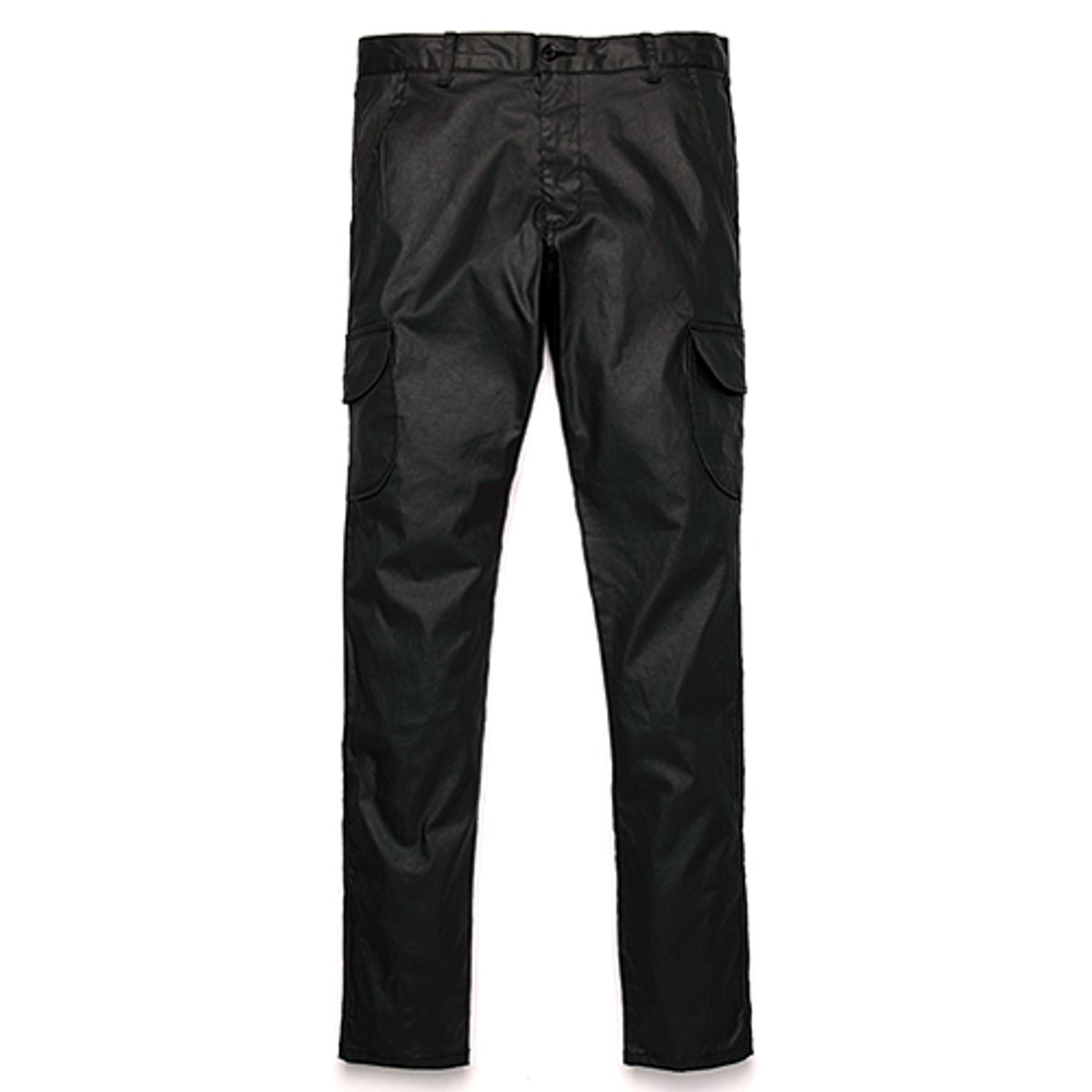 루드마크(RUDEMARK) SLIM CARGO PANTS (COATED BLACK)