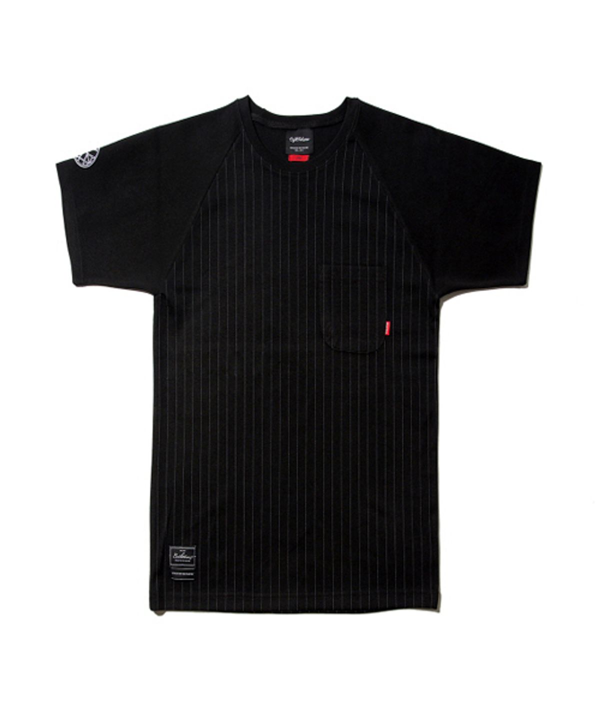 에잇볼륨(EIGHTVOLUME) EV Baseball Raglan Tee (Black)
