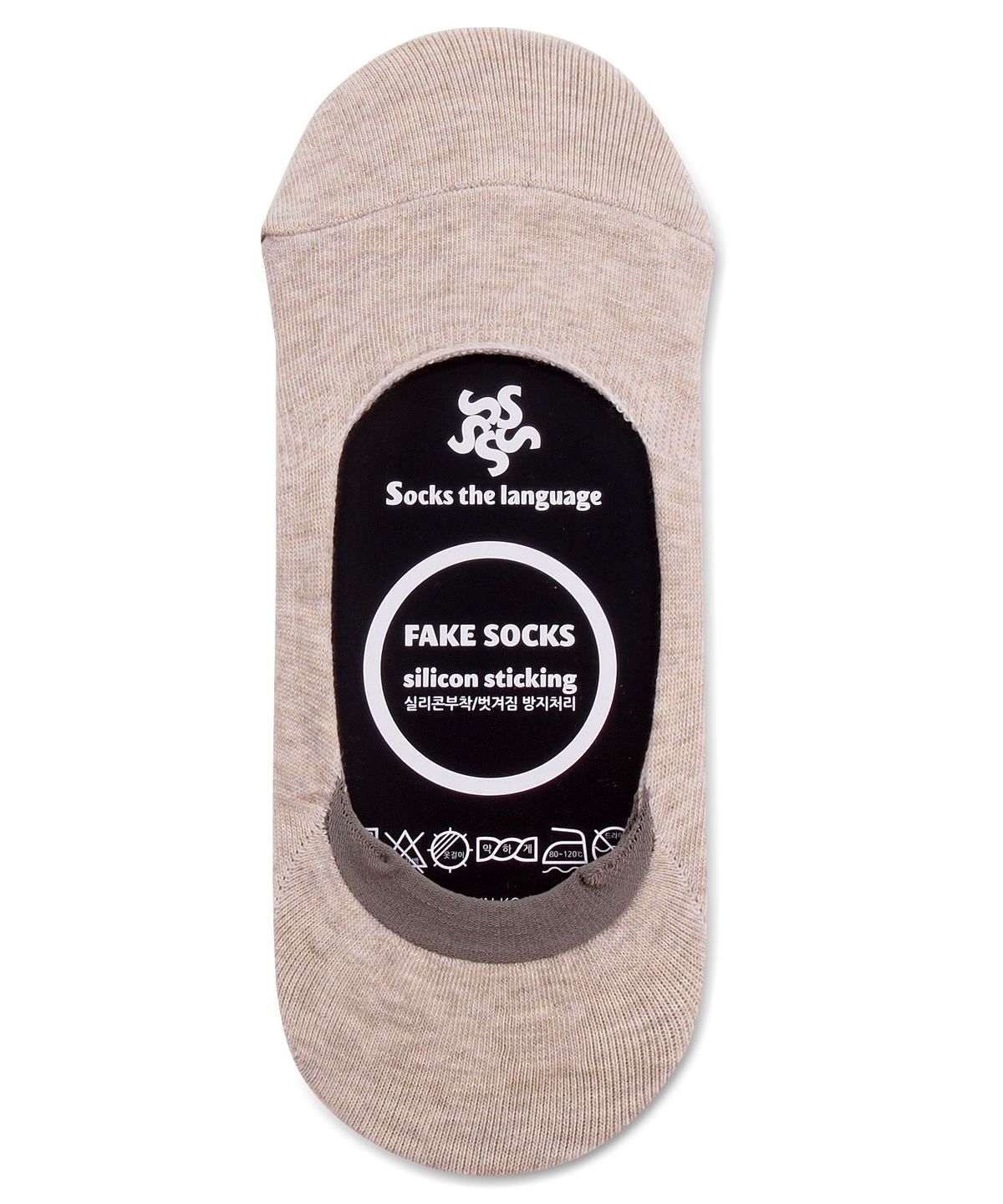 삭스더랭귀지(SOCKS THE LANGUAGE) muji-fakesocks-beige