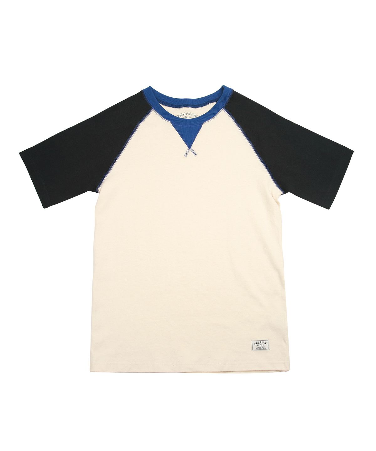 어레인지(ARRANGE) Colorblock Short Sleeve Raglan T (Navy)