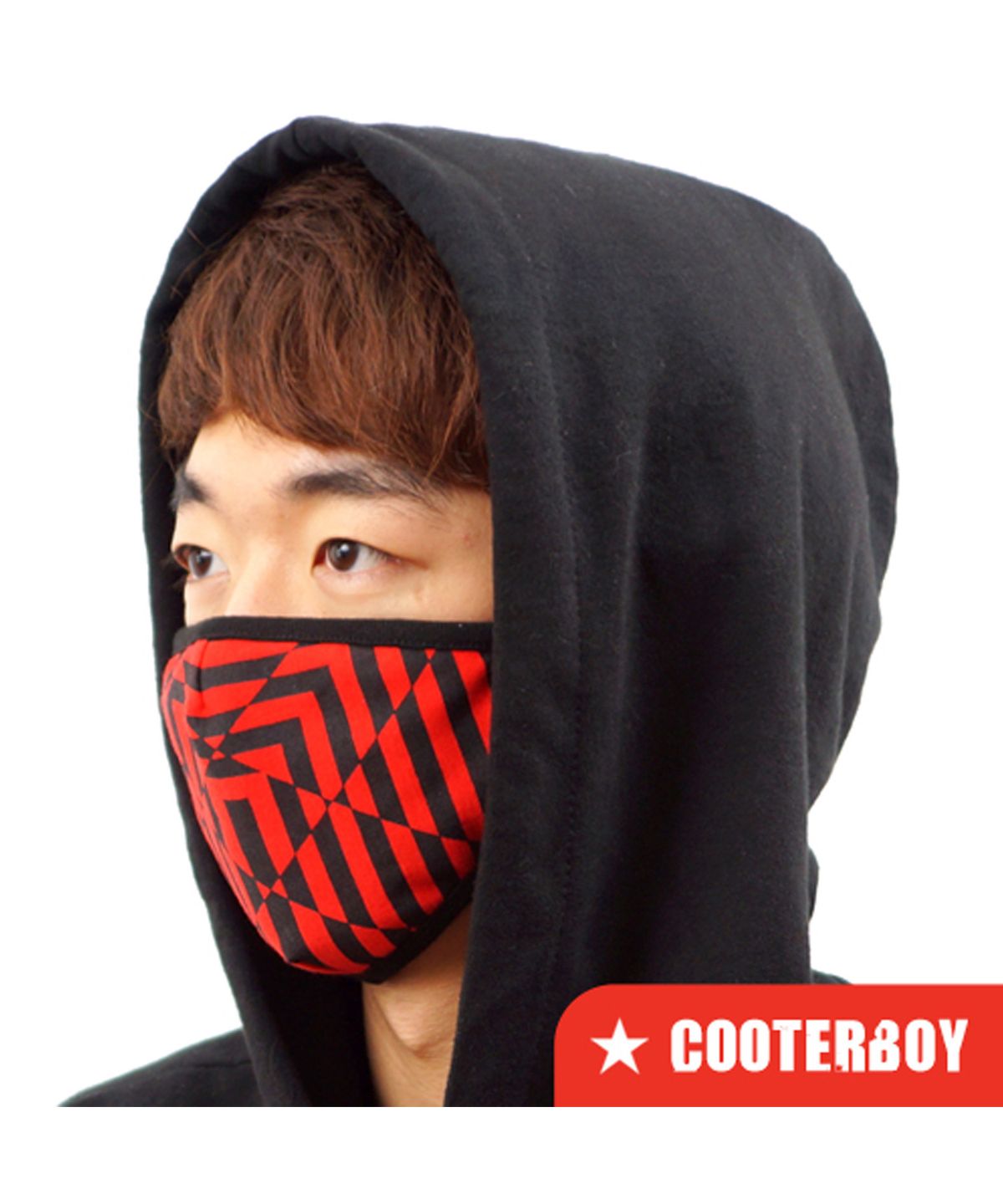 쿠터보이(COOTERBOY) 그래픽마스크 - 옵티컬 X 레드