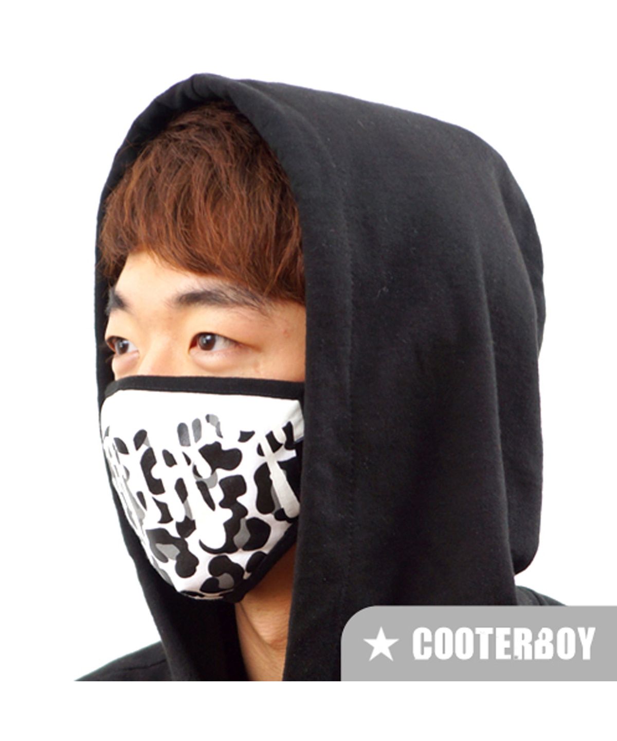 쿠터보이(COOTERBOY) 그래픽마스크 -레오파드 화이트