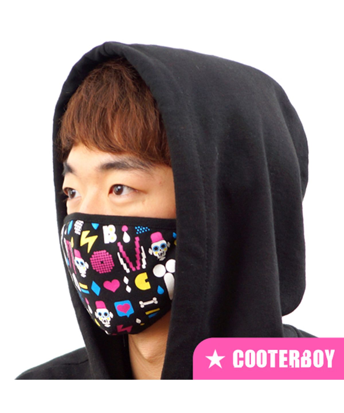 쿠터보이(COOTERBOY) 그래픽마스크 -패턴 러브
