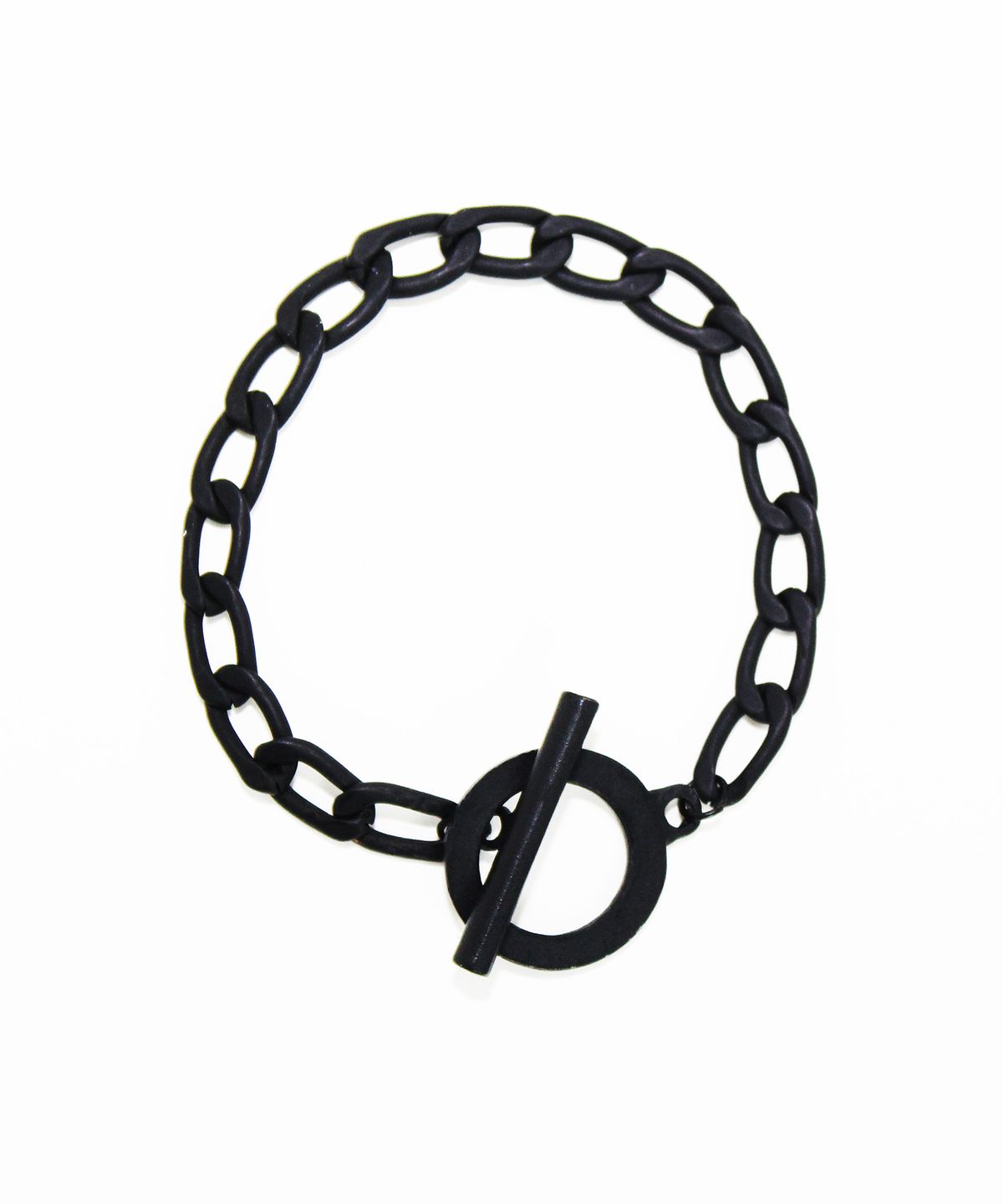 러쉬오프(RUSH OFF) THE RING CHAIN BRACELET (BLACK)/ 링 체인 블랙팔찌