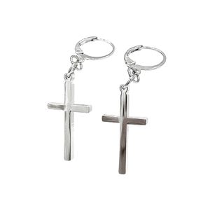 띵커 십자가 귀걸이 (M size )
