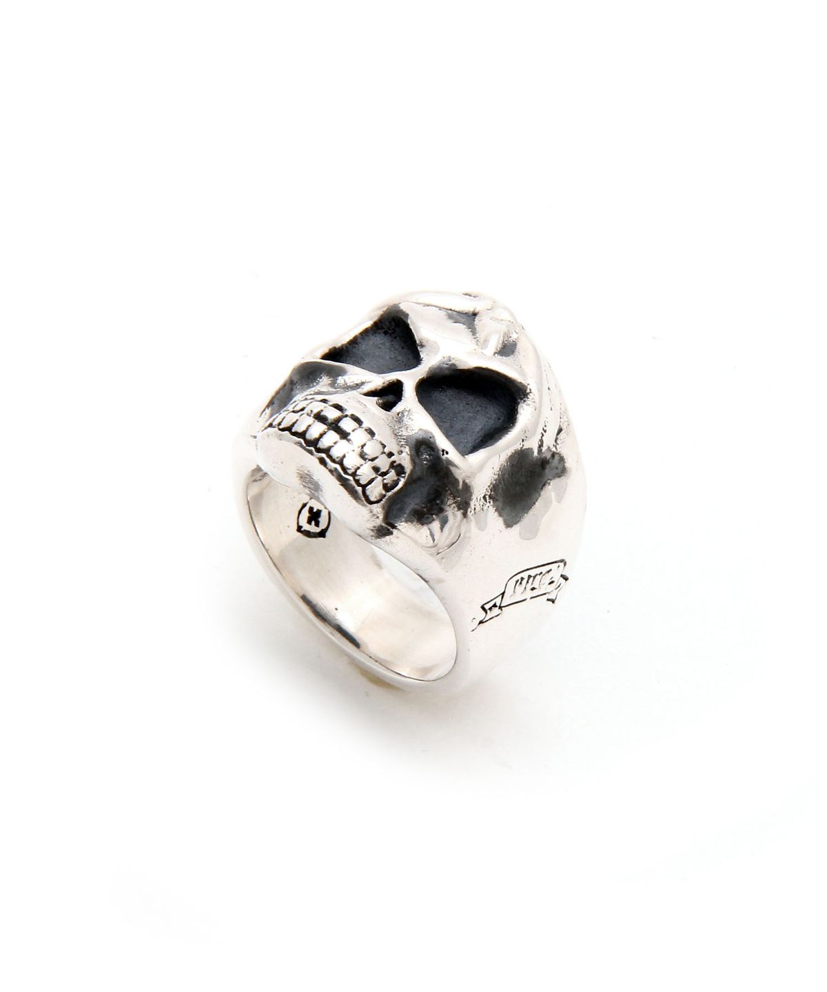 로얄피스(ROYAL PIECE) (무료 이니셜 각인 이벤트)HAND MADE *Bandana Skull* silver925 Ring