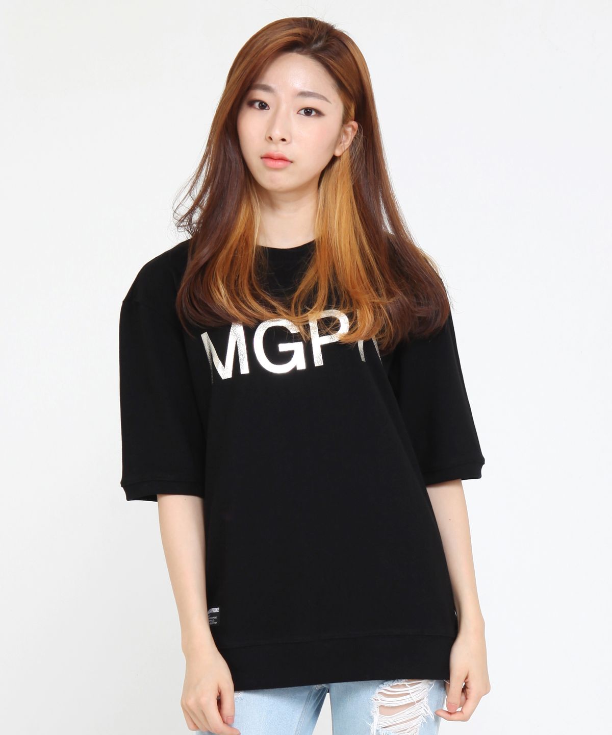 메가폰(MEGAPHONE) [UNISEX] MPGN 반팔티셔츠 - BLACK