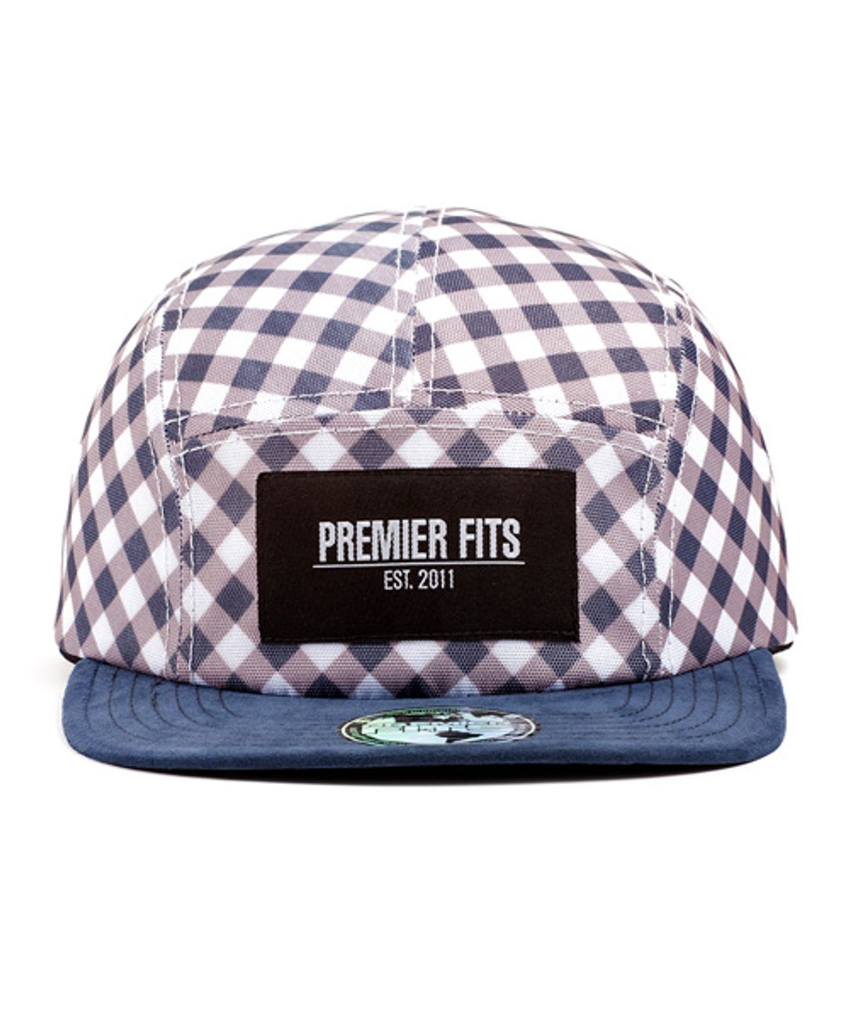 프리미어 피츠(PREMIER FITS) 플란넬 블루 화이트 캠프캡 Flannel Blue White CampCap