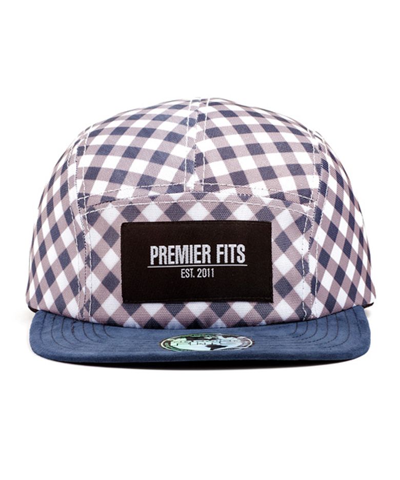플란넬 블루 화이트 캠프캡 Flannel Blue White CampCap