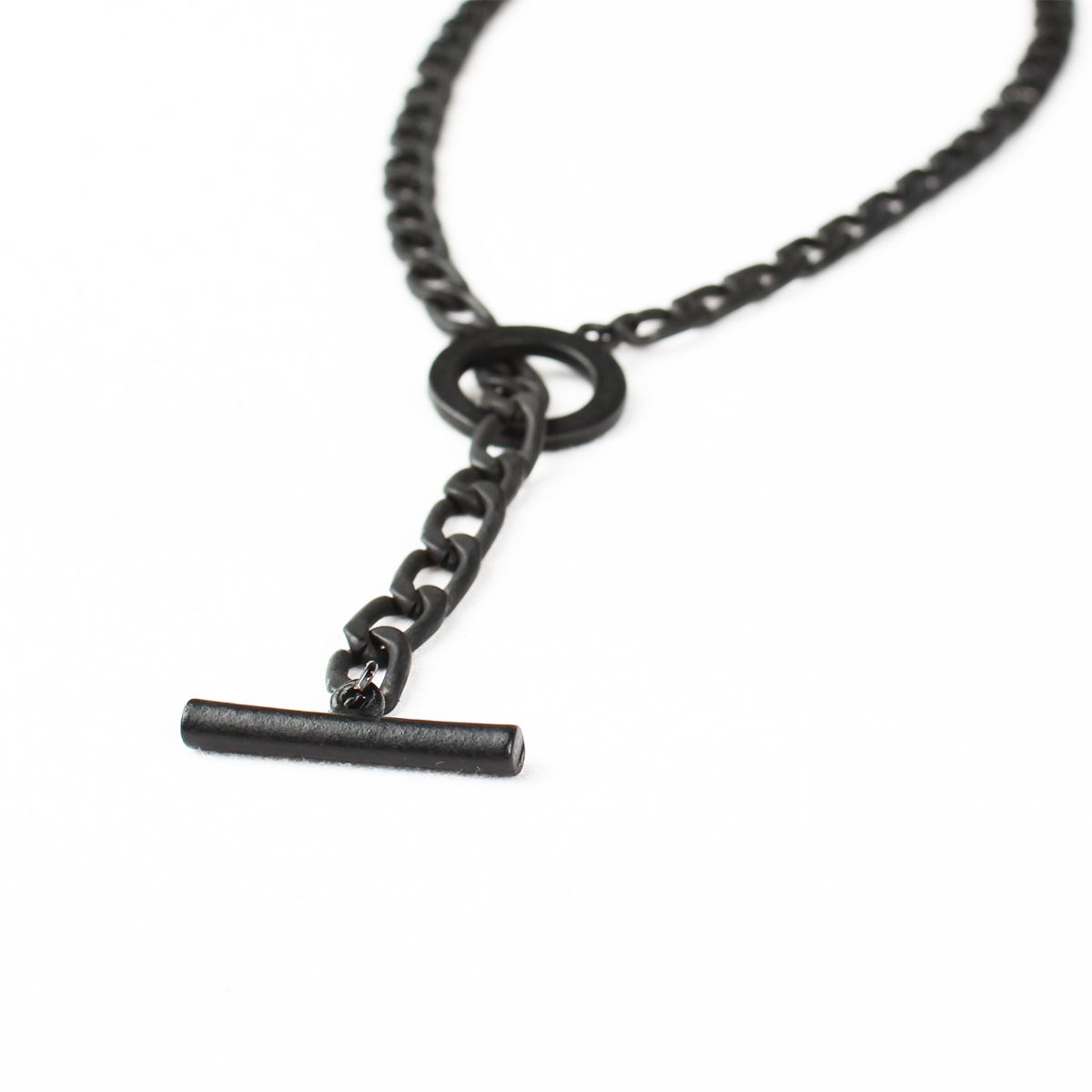 러쉬오프(RUSH OFF) WOMEN_THE RING BLACK CHAIN NECKLACE/ 링 블랙 체인 목걸이