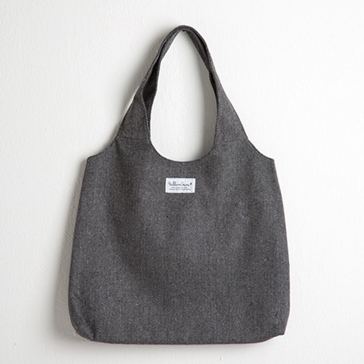 옐로우스톤(YELLOWSTONE) HERRINGBONE ROUND SHOPPER BAG - YS2031DG 다크그레이