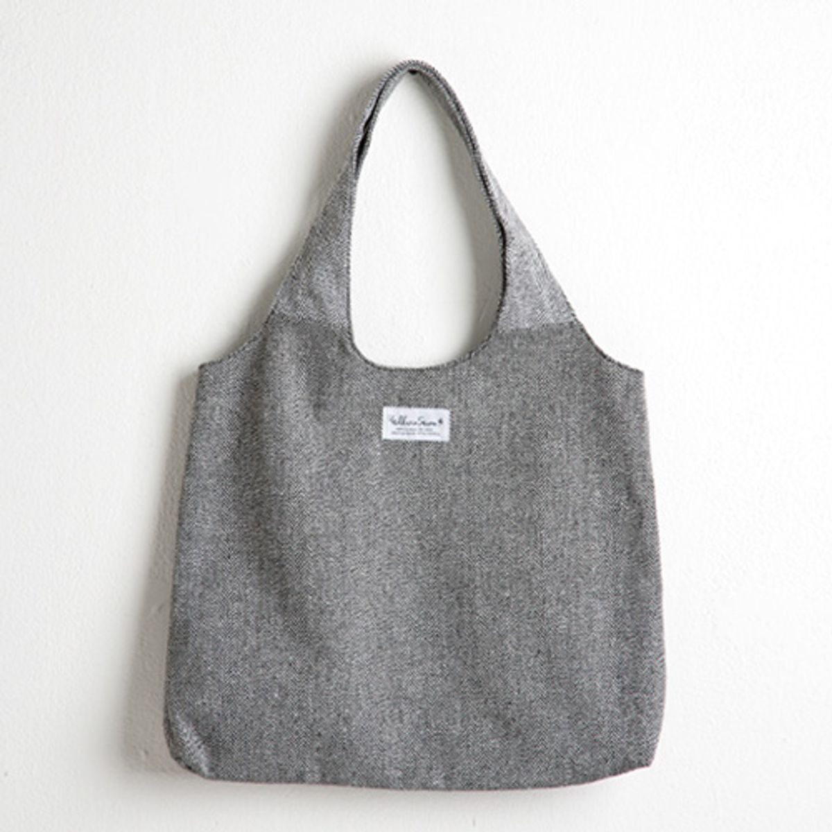 옐로우스톤(YELLOWSTONE) HERRINGBONE ROUND SHOPPER BAG - YS2031GR 그레이