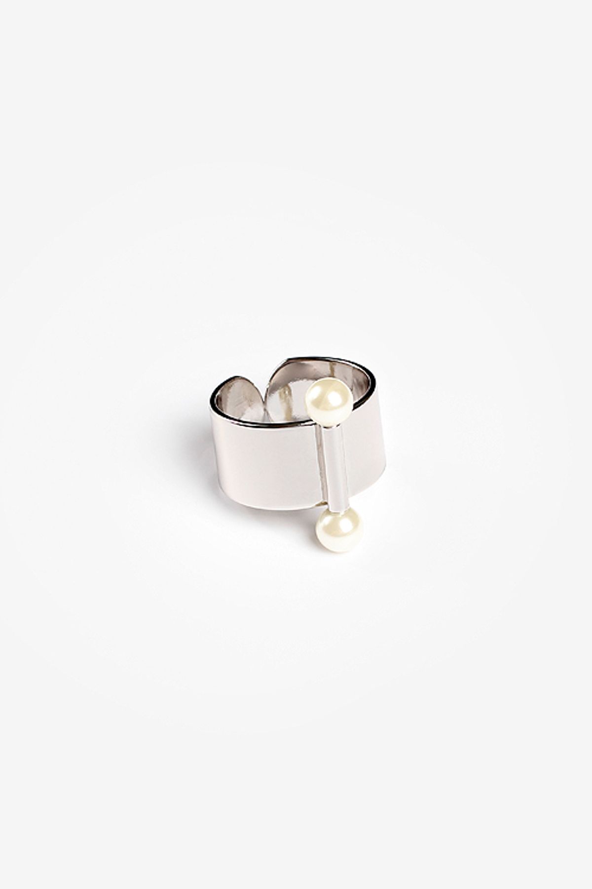 모드곤(MODGONE) [모드곤] Twin Moon Ring (white Gold)