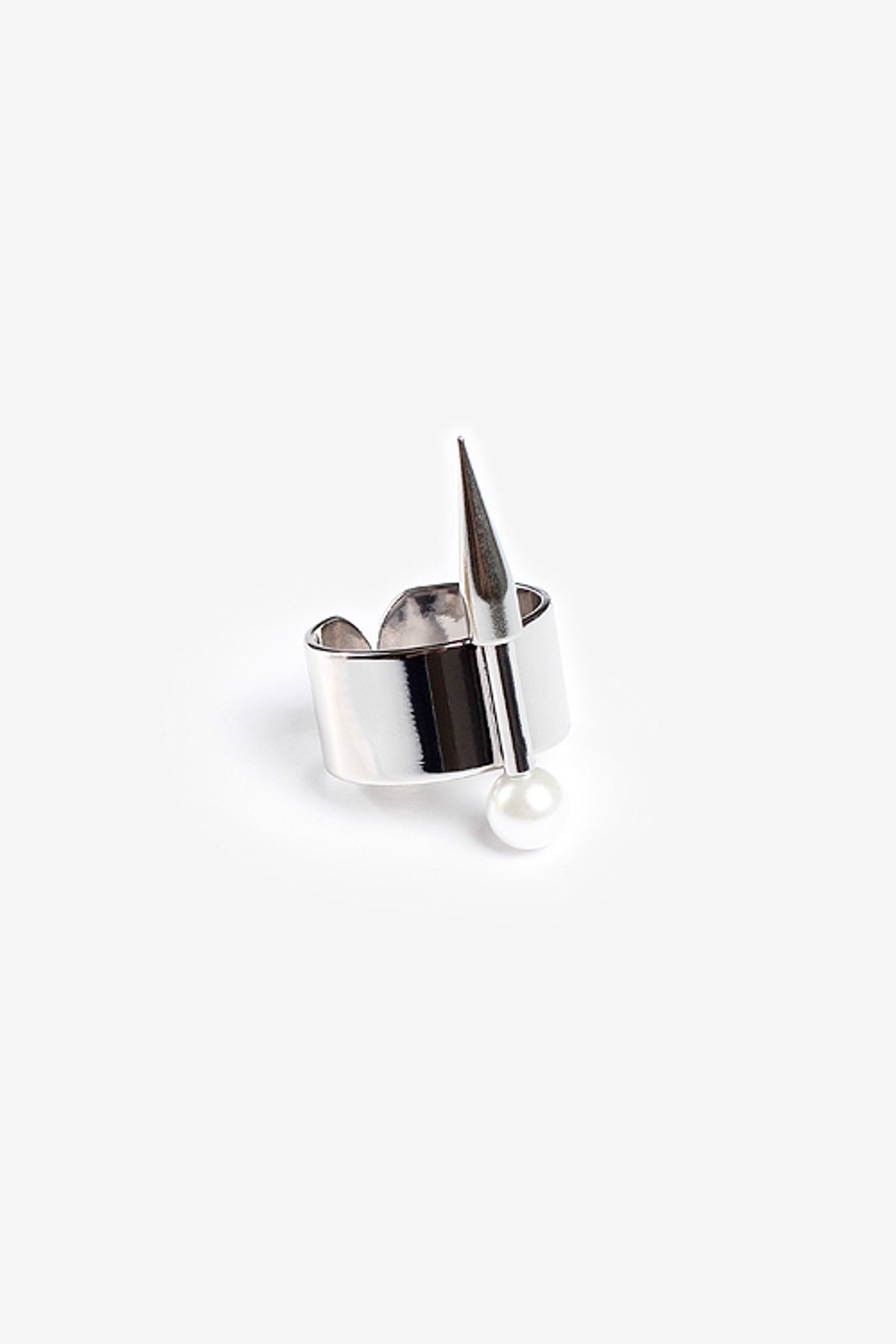 모드곤(MODGONE) [모드곤] Silver spaceship on the Moon ring