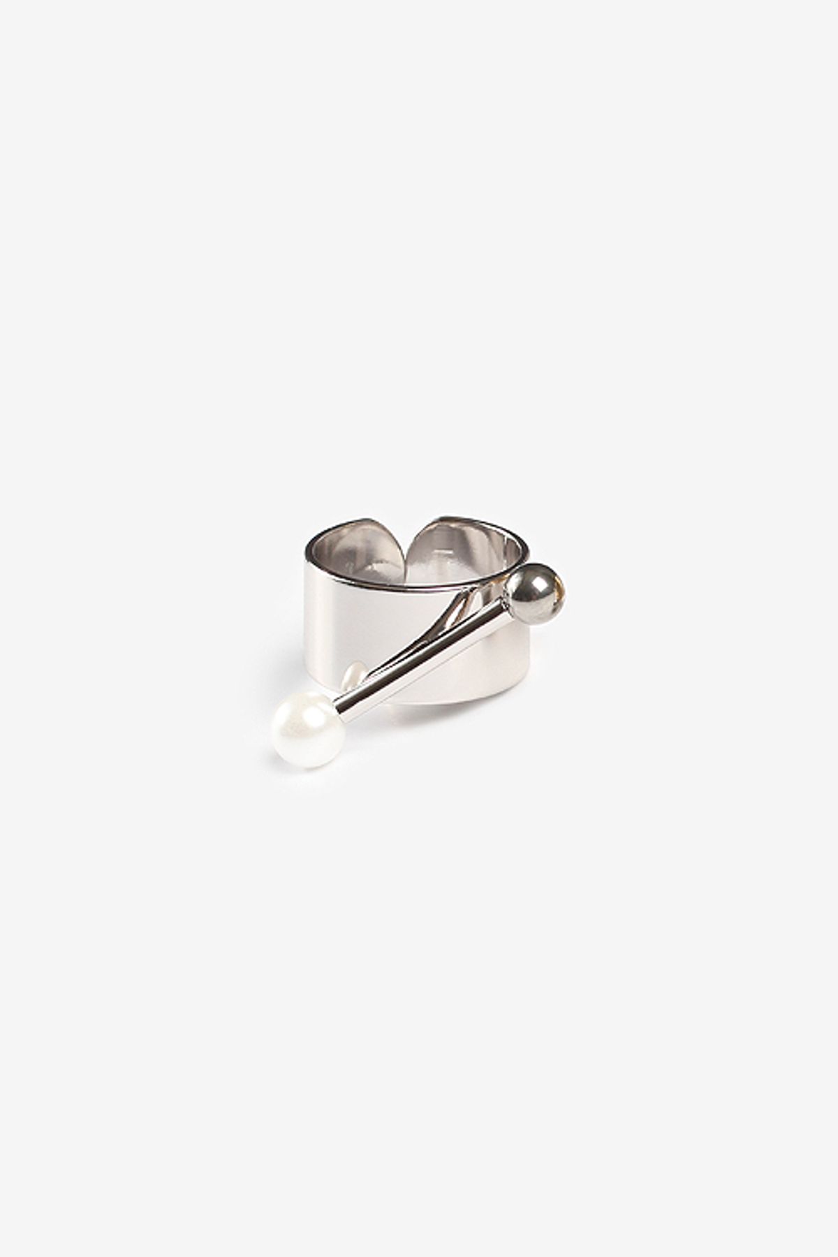 모드곤(MODGONE) Twin Star Ring 2 (white Gold)