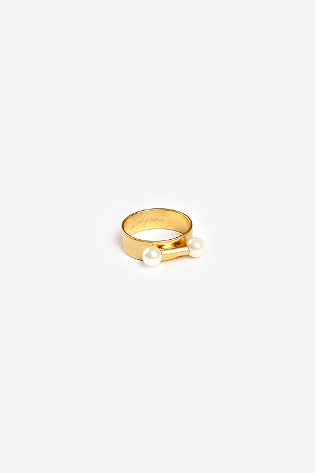 모드곤(MODGONE) [모드곤] Twin Moon Knuckle Ring (Gold)