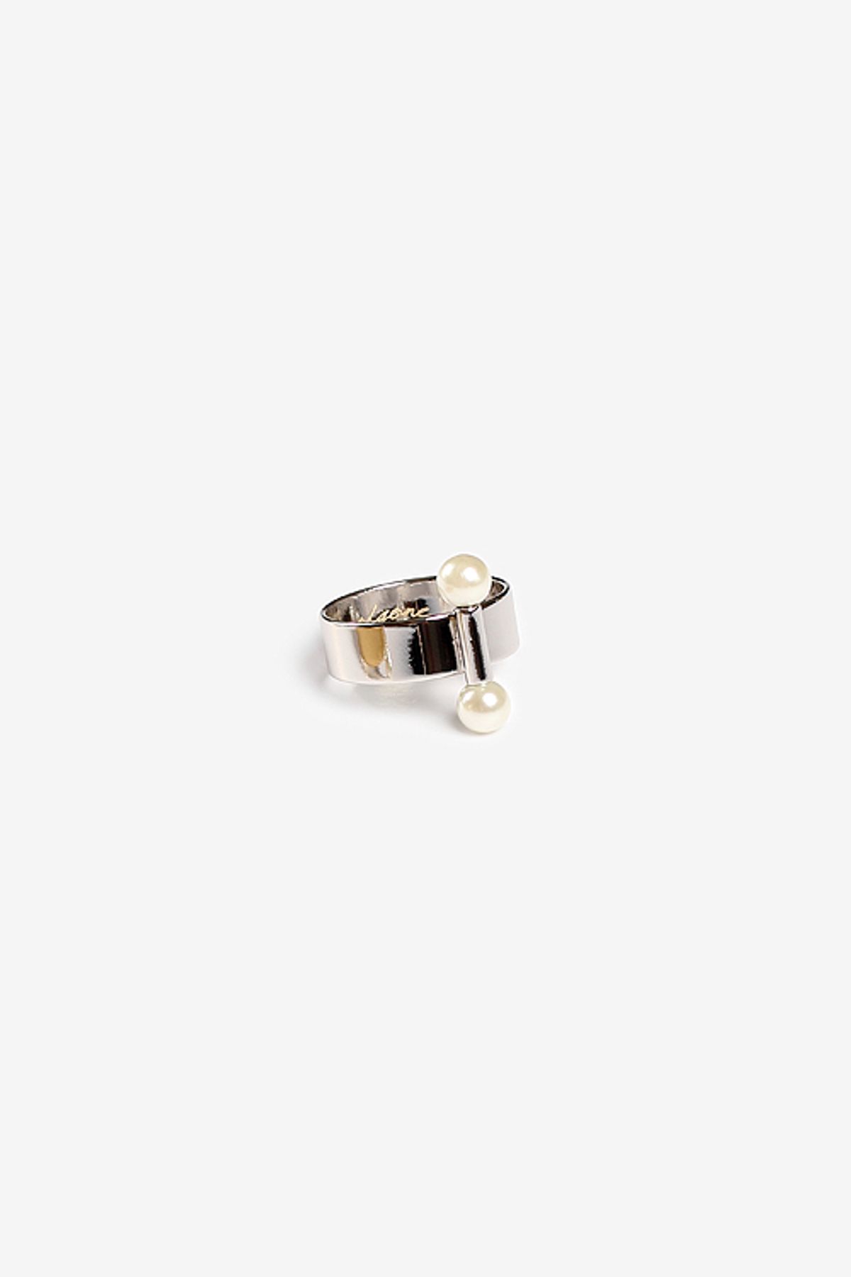 모드곤(MODGONE) [모드곤] Twin Moon Knuckle Ring 2 (white Gold)