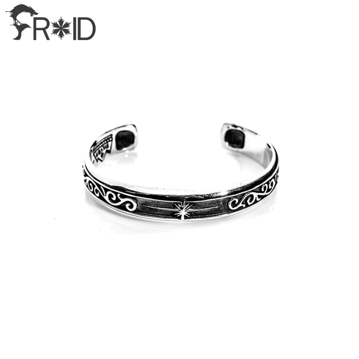프루와(FROID) Wave Star Bangle [925 Sterling Silver]