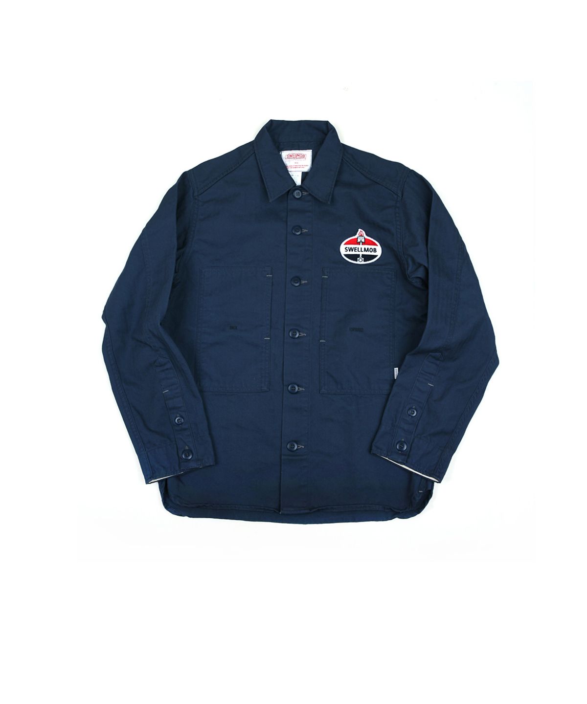 스웰맙(SWELLMOB) Swellmob v-twin service shirts-navy-