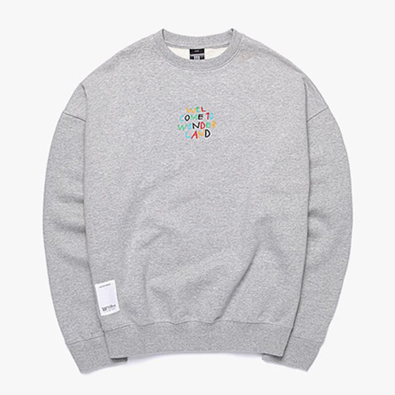 WELCOME TO WONDERLAND SWEAT SHIRTS (GREY)