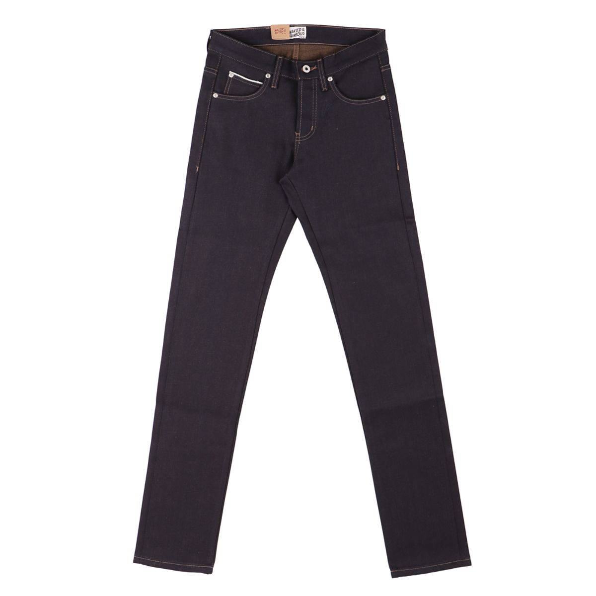 네이키드앤페이머스(NAKED&FAMOUS) SuperSkinnyGuy Natural Indigo x Kakishibu Selvedge