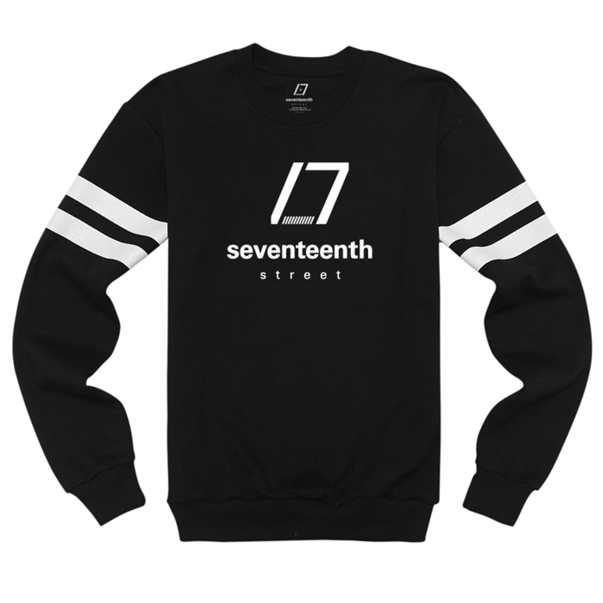 세븐틴스(SEVENTEENTH) 스탠다드 럭비 맨투맨 블랙